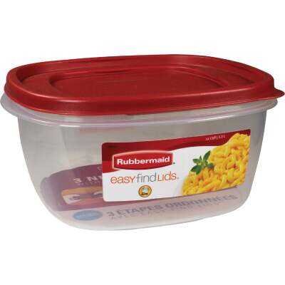 Rubbermaid Easy Find Lids 1.25 C. Clear Round Food Storage Container - Town  Hardware & General Store