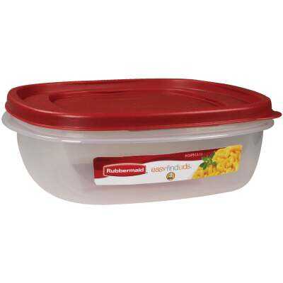 Rubbermaid Easy Find Lids 1.25 C. Clear Round Food Storage Container - Town  Hardware & General Store