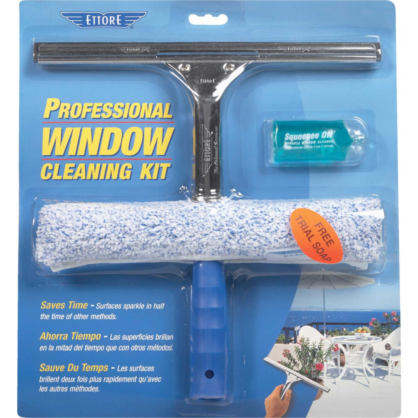 Ettore Rubber Window Cleaning Kit (3-Piece) - Town Hardware