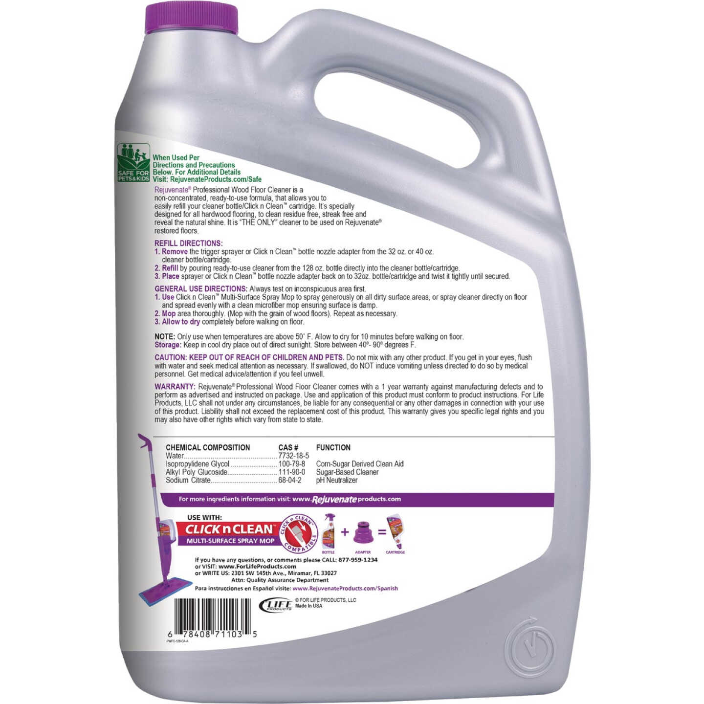 Shop Rejuvenate Click N Clean Spray Mop, 32-oz Liquid Floor
