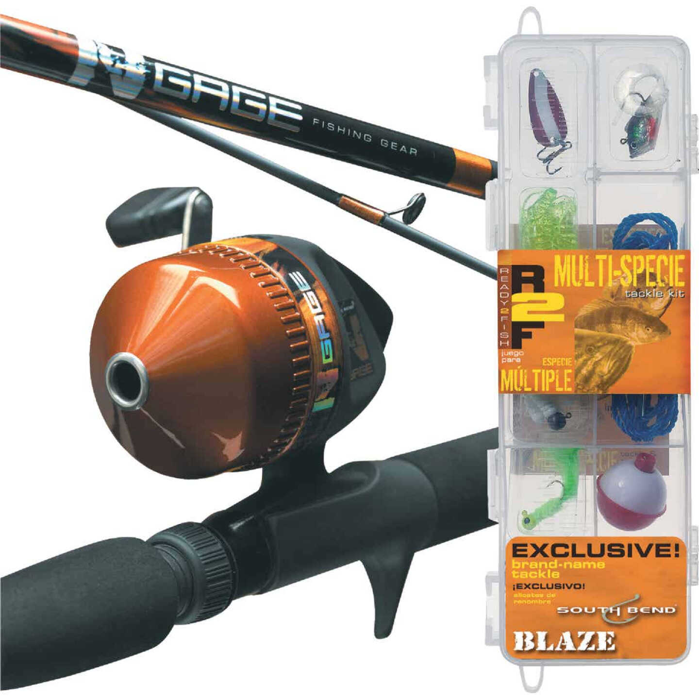 Ready 2 Fish Just Add Bait All Species 35 In. Fiberglass Fishing Rod &  Spincast Reel Combo - Town Hardware & General Store